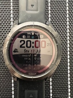 Predám GARMIN Fenix 7X PRO Sapphire Solar Titanium black - 2