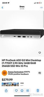 Predám HP ProDesk DM - 2