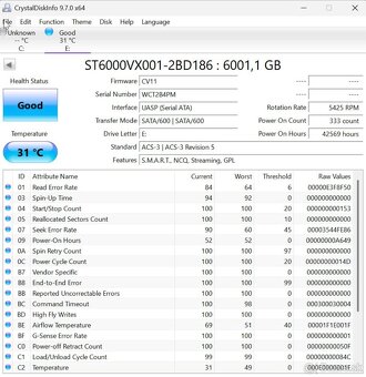 Seagate Skyhawk 6TB 3,5" 5400rpm - /B4PM/ - 2