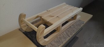 Drevené dekorácie, sane, sánky - 2