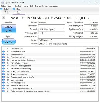 4 x Western Digital SN730 256 GB - 2