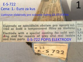 Zváracie elektrody liatinové E-S 722 - 2