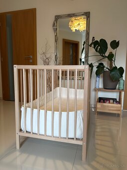 Detská postieľka Ikea 120x80 s kompletným vybavením - 2