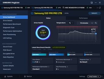 2TB NVMe SSD Samsung 990 PRO M.2 - r7450MB/s, w6900MB/s - 2
