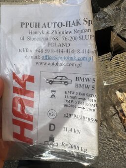 Tazne zariadenie BMW 5E60 E61 nove - 2