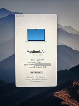 Apple MacBook Air M3 | 2024 | 13' | 16GB | 256GB | 10xGPU - 2
