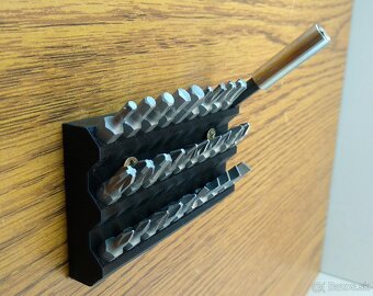 Nástenný držiak na bity 1/4" (6,3 mm) – praktický organizér - 2