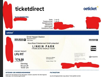 Linkin park PIT- pod podiom Vieden 9.6.2026 - 2