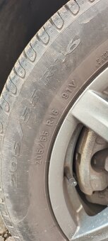 5x114,3 ET 43, 205/55 r 16 letné pneu - 2