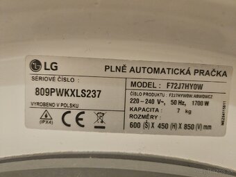 Práčka LG 7kg - 2