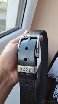 Hugo Boss čierny opasok ikonický - 2