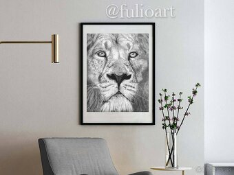 ''EYES OF THE KING'' - Hyperrealistická kresba - 2