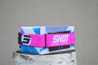 SHOT okuliare ružové fluo čierne biele - 2