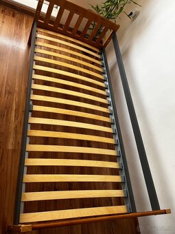 detská posteľ 200x90 s roštom a matracom - 2