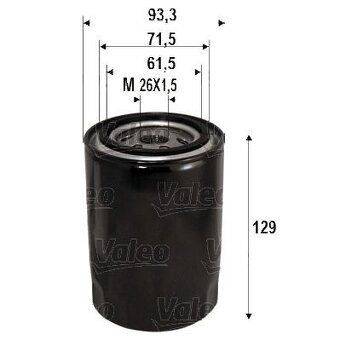 Olejový filter VALEO ( Hyundai - KIA ) 586095 - 2