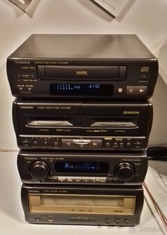 Zostava TECHNICS mini VU, tuner, zosilnovac, CD, deck = M03 - 2