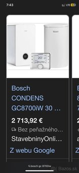 Predám kotol Bosch CONDENS GC8700iW - 2