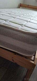 Postel IKEA 90×200 s roštom a matracom - 2