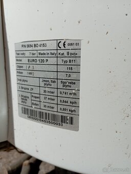 Plynový bojler EURO 120P - 2