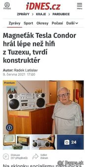 TESLA CONDOR K 304 .Prenosné Stereo Rádio 3D zvuk surround - 2