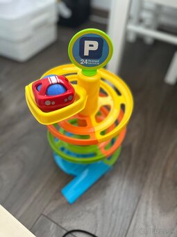 Autickova draha detska hracka spirala plus 1 auticko - 2