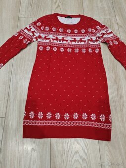 Vianočné šaty, veľkosť S - 2