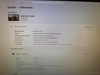 Predam stolny PC HP 290 - 2