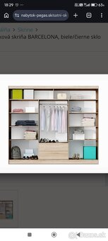 Skriňa BARCELONA čierna - 2