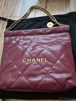 Nová luxusná kabelka Chanel 22 bordoux - 2