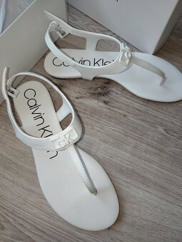 biele sandále Calvin Klein - nové - 2