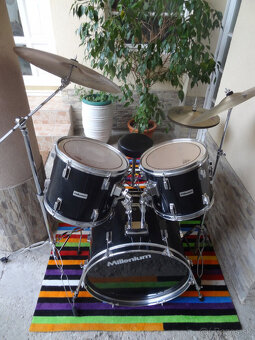Bicia sada Millenium MX-set + činely Stagg + stolička - 2