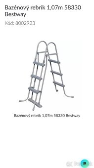 Bazénový rebrík 1.07m - 2