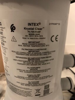 Nová filtrácia Intex - 2
