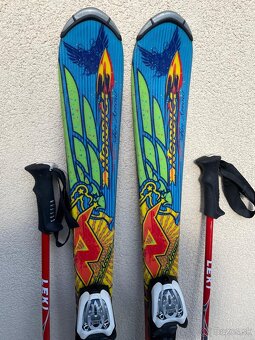 Juniorské lyže 120 cm Nordica FIRE ARROV TEAM + palice - 2