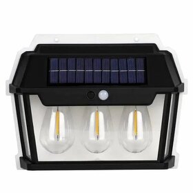 Predám dekoratívne solár.záhradné LED osvetlenie-3 žiarovky - 2