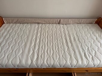 Postel z masívneho dreva 90x200 cm - 2