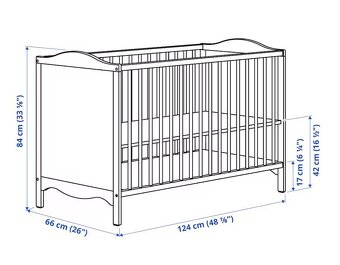 Detská postieľka Ikea SMÅGÖRA - 2