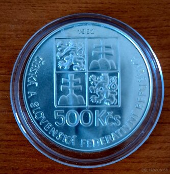 500Kčs Ján Amos Komenský. - 2