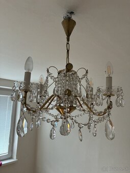 Predám Krištáľový luster 4 ramenný - 2