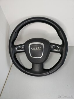 Kožený multifunkčný volant audi a6 c6 a4 b7 a3 8p - 2