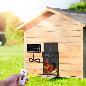 Nové automatické dvierka na kurín, pre sliepky - 2