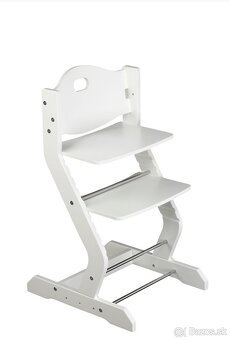 Detská rastúca stolička z masívu - 2