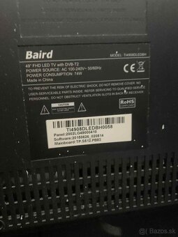 Predám LED TV Baird 49” Full HD – DVB-T2 - 2
