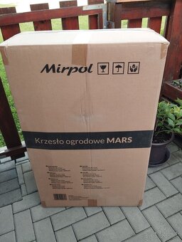 Nové nevybalené skladacie záhradné stoličky Mirpol Mars - 2