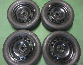 Kolesá zimné GOLF rozteč 5x112 + 205/55R16 bridgestone - 2