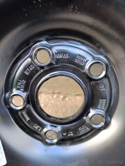 Disk R16, 6,5Jx16, 5x112, ET46 + letné pneu Kumho 205/60 R16 - 2