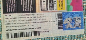 koberec  vzor   psik 1.6 x 2.3m - 2