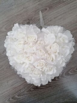 Svadobné srdce dekorácia - 2