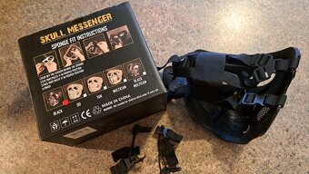 Skullmessenger maska cierna airsoft - 2