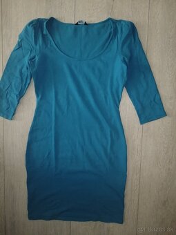 Dámske zelené tričkové šaty - 2